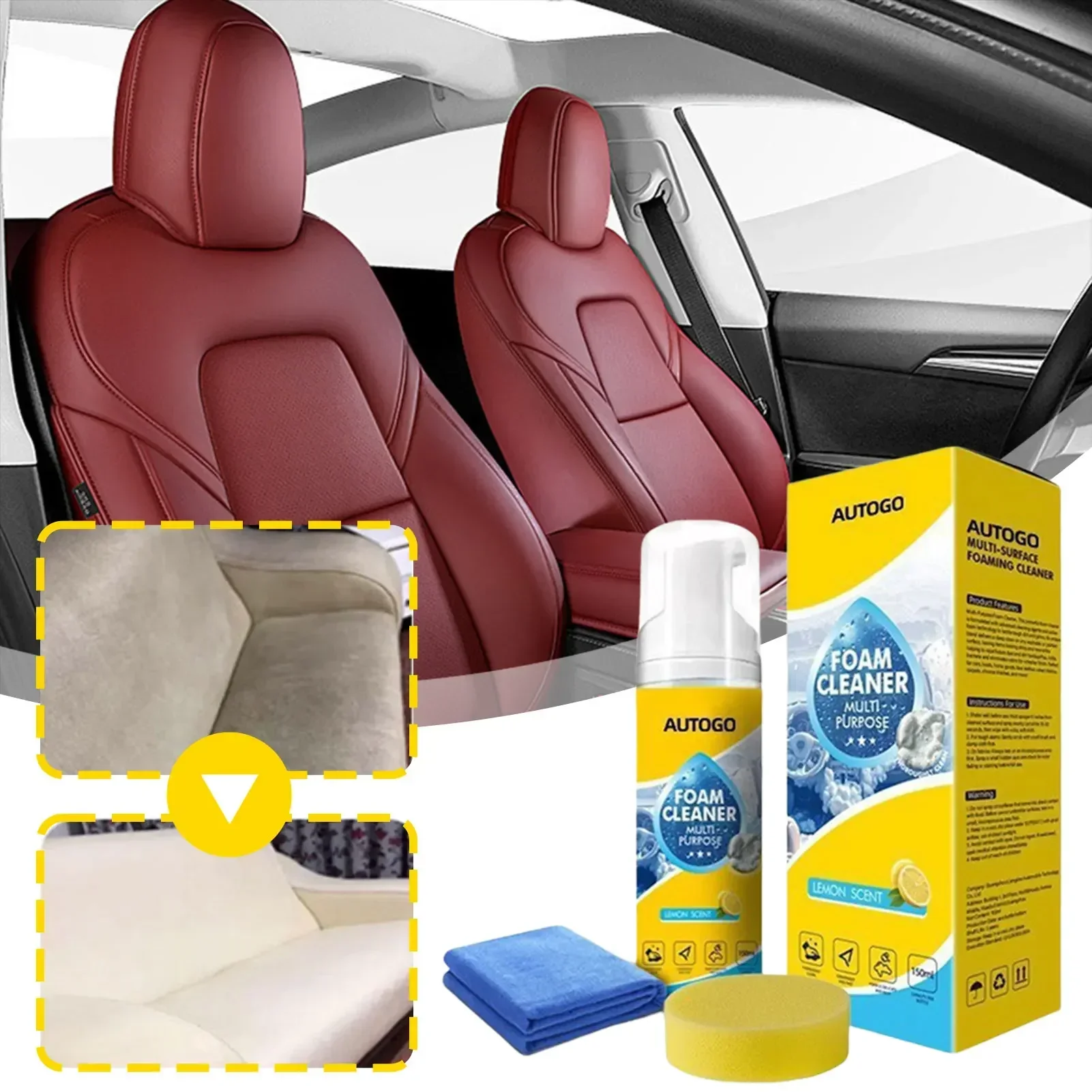 Sneaker Leather Care - 150ml Multipurpose Foam Cleaner For Car