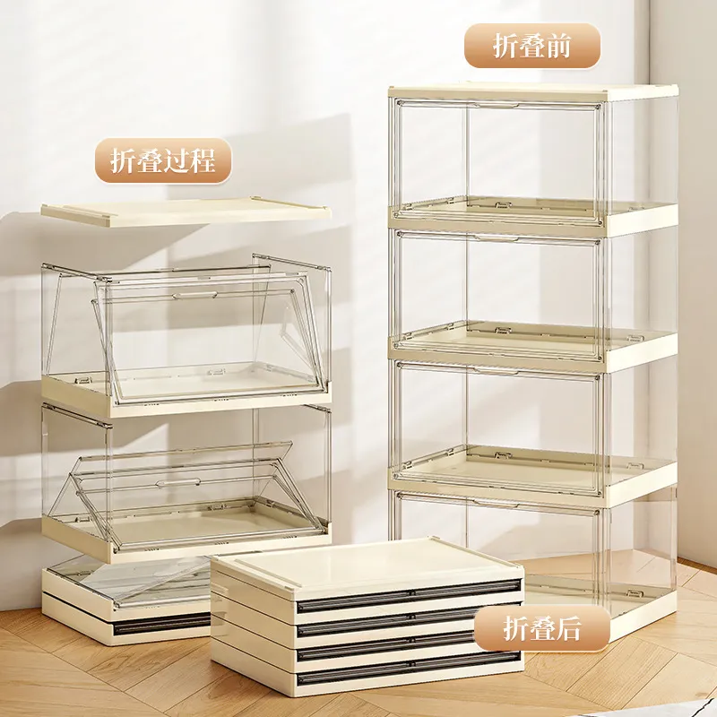 Transparent Acrylic Folding Sh - Shoe Box Display 评论和价格