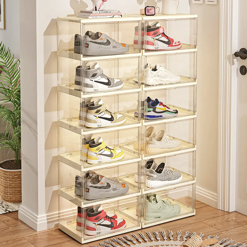 Transparent Acrylic Folding Sh - Shoe Box Display 评论和价格