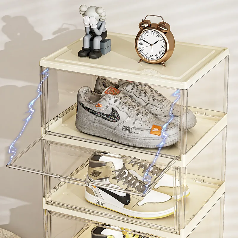 Transparent Acrylic Folding Sh - Shoe Box Display 评论和价格