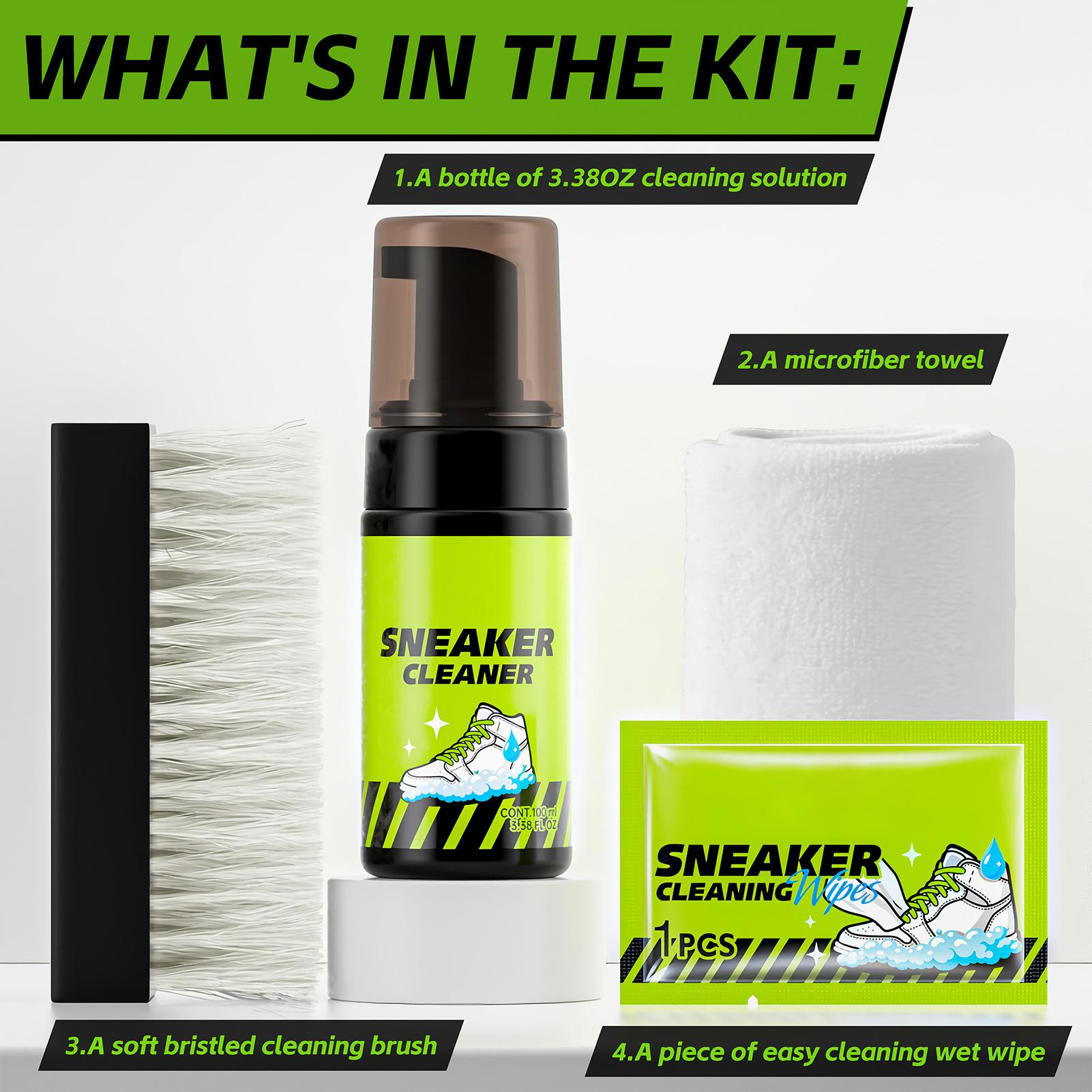 Sneaker Cleaner 4 Pieces 100ml - Sneaker Care For Canvas Fabrics 评论和价格