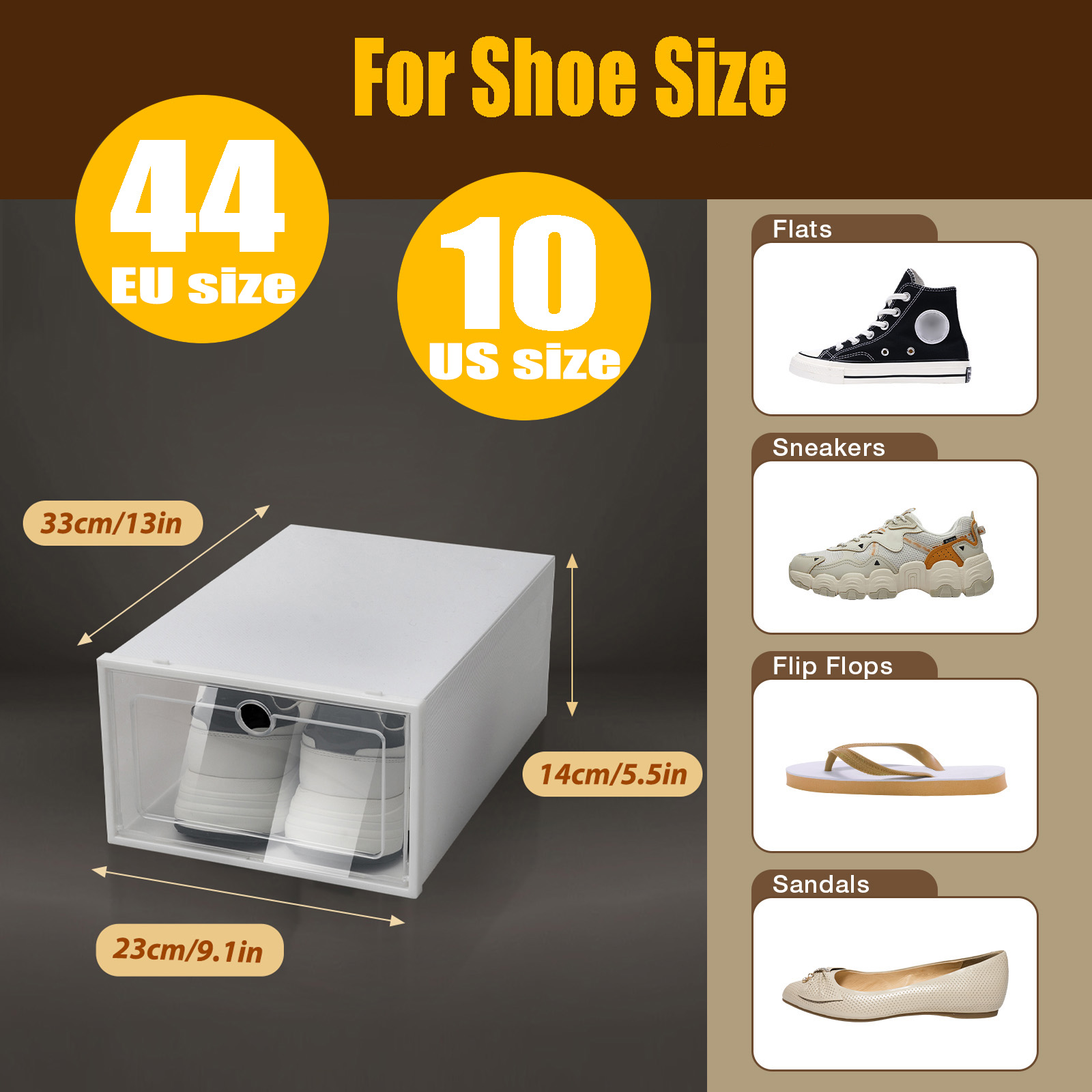 24pcs/set Transparent Plastic  - Shoe Box Display 评论和价格