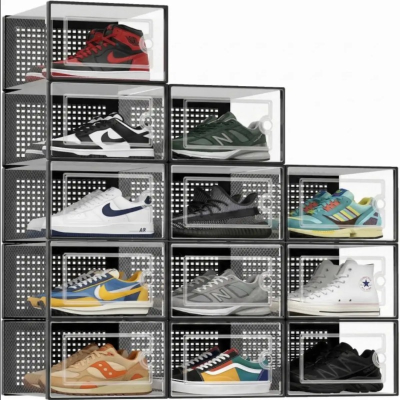 Stackable Shoe Storage Boxes,  - Shoe Box Display 评论和价格