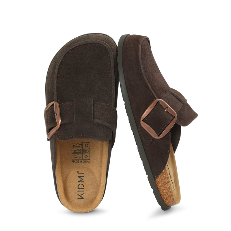 Litfun Genuine Suede Clogs Sli - Insole Memory Foam 评论和价格