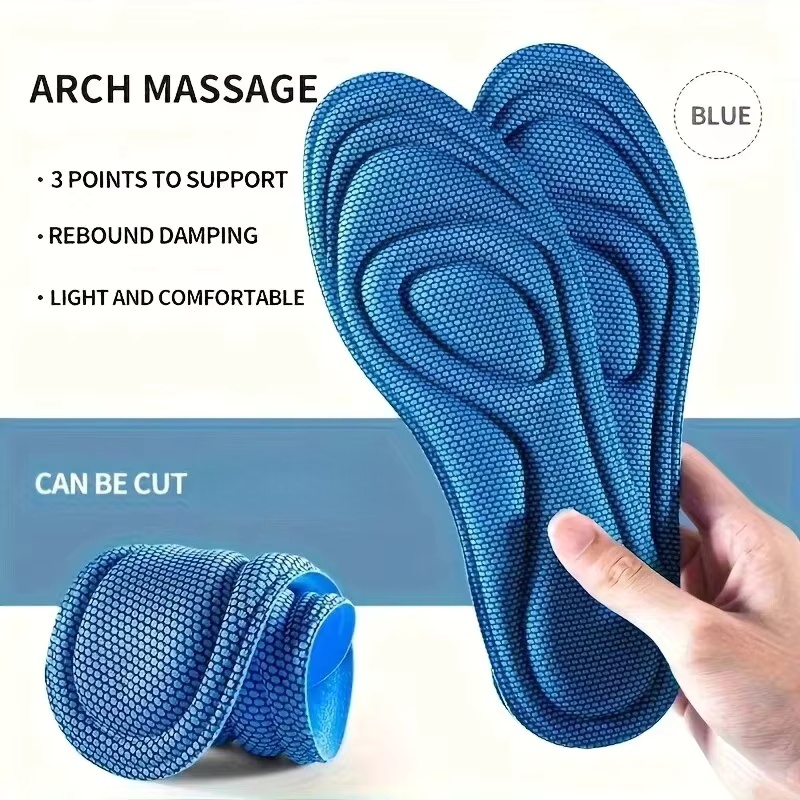 4 PCS  Sports Massage Insole M - Insole Memory Foam 评论和价格