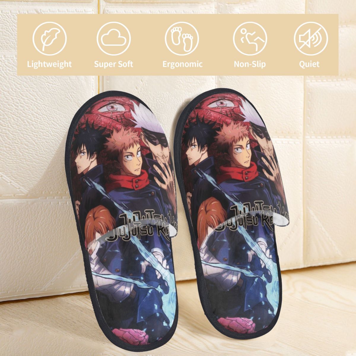 Jujutsus Kaisens Indoor Slippe - Insole Memory Foam 评论和价格