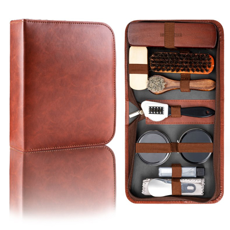 HorseHair Shoe Brush Set Leath - Sneaker Leather Care 评论和价格