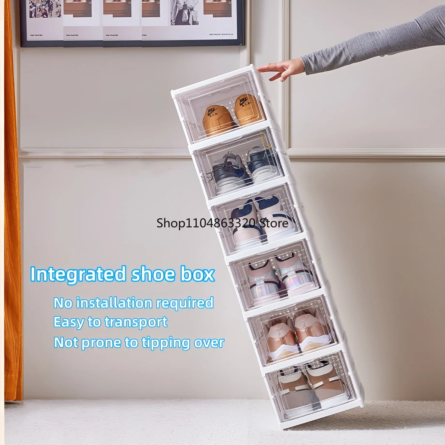 6 Layers Shoes Box Foldable Tr - Shoe Box Display 评论和价格