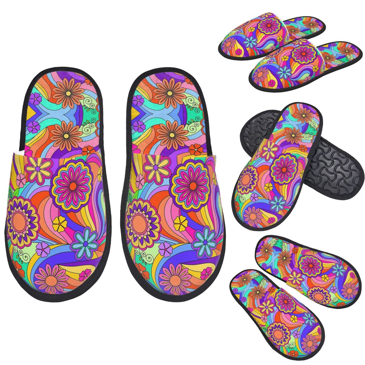Custom Groovy Psychedelic Flow - Insole Memory Foam 评论和价格