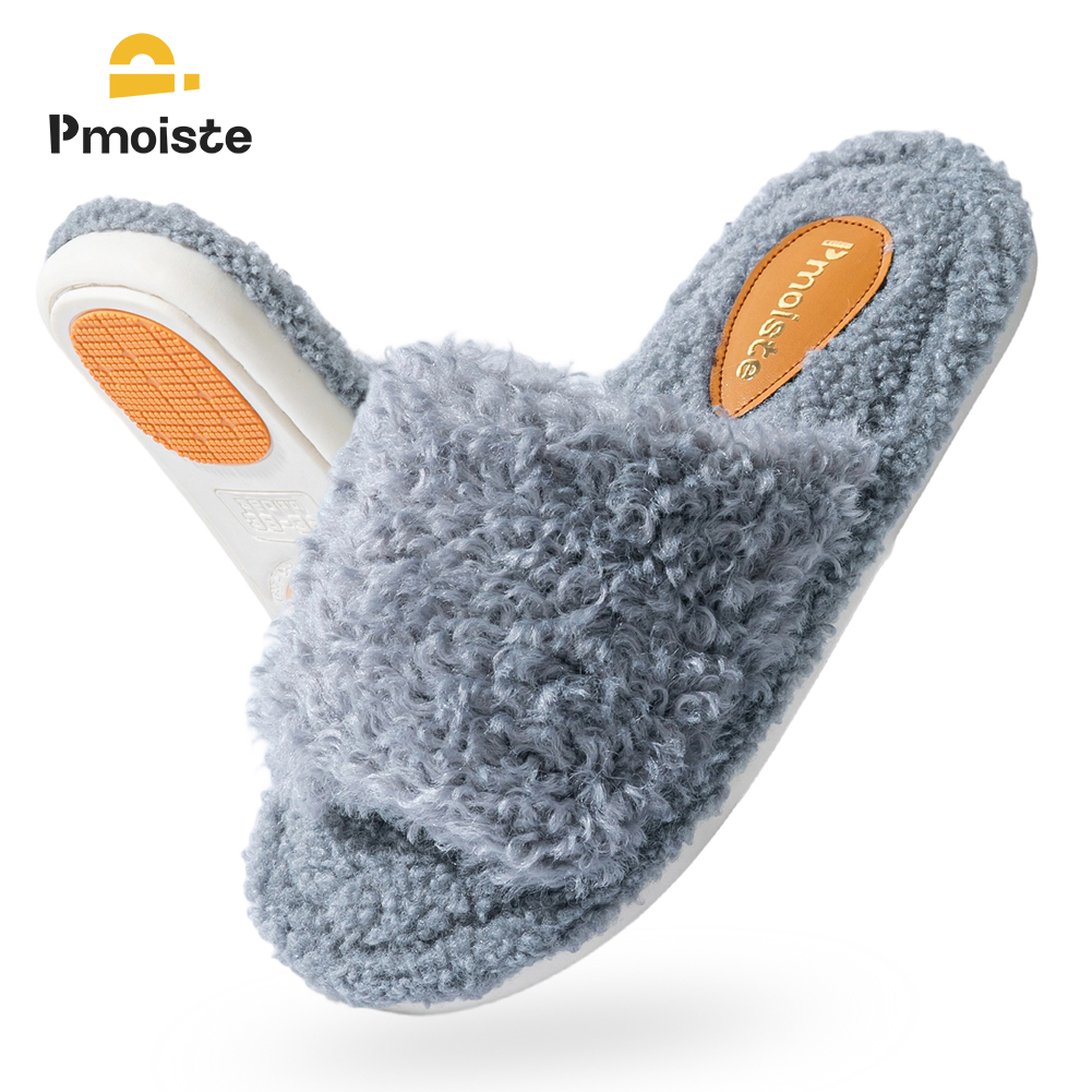 Pmoiste Fuzzy House Slippers W - Insole Memory Foam 评论和价格