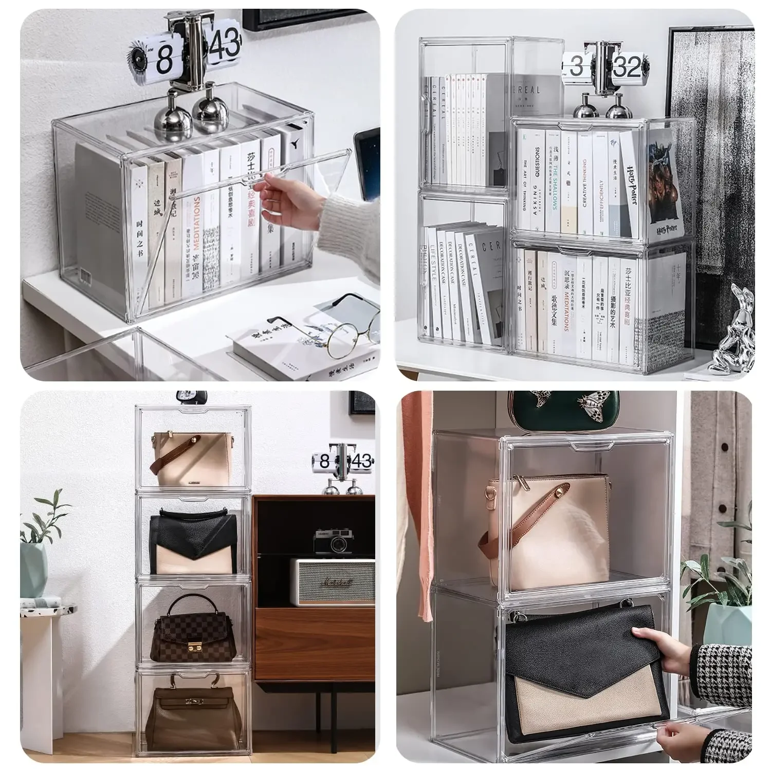 Transparent Storage Box Organi - Shoe Box Display 评论和价格