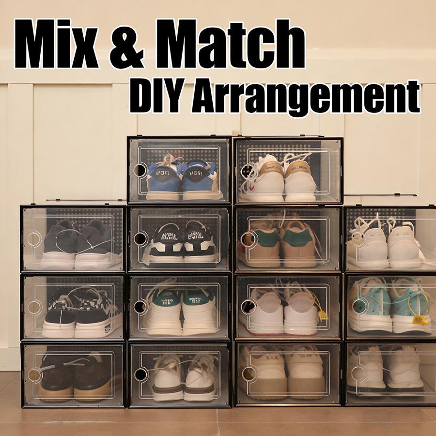 12/24/36 Pcs Extra Large Clear - Shoe Box Display 评论和价格
