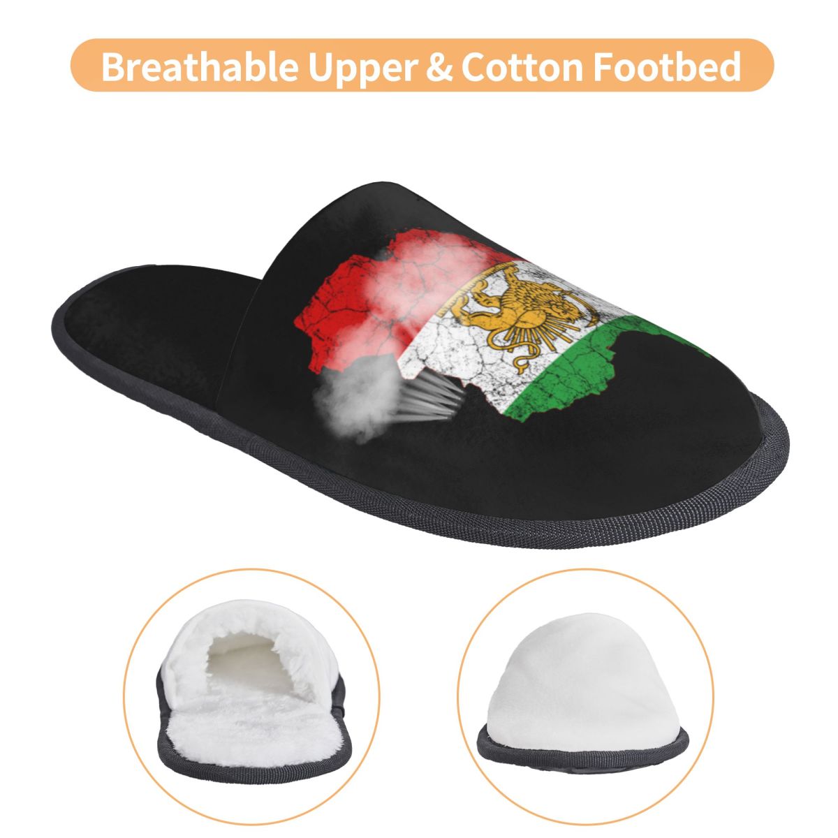 Custom Iran Flag Map With Lion - Insole Memory Foam 评论和价格